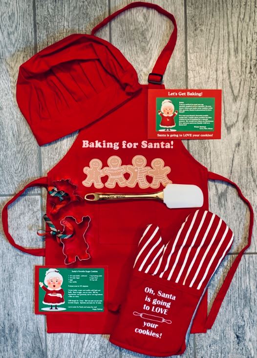 ORDER COMPLETE SET (Mrs Claus Spatula Set with Apron and Hat!)